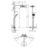 27129400 Raindance Select S 240 2jet Showerpipe, ½’, белый/хром