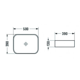 AZ-78109MH Раковина накладная светло-серый матовый. Размер 500*390*130 мм