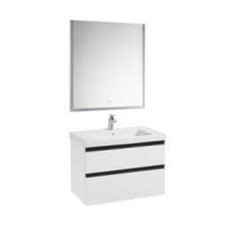 DOMI Модуль д/раковины 800 мм, 2 ящика, белый глянец (подходят раковины Gap, Gap plus, Victoria Nord)