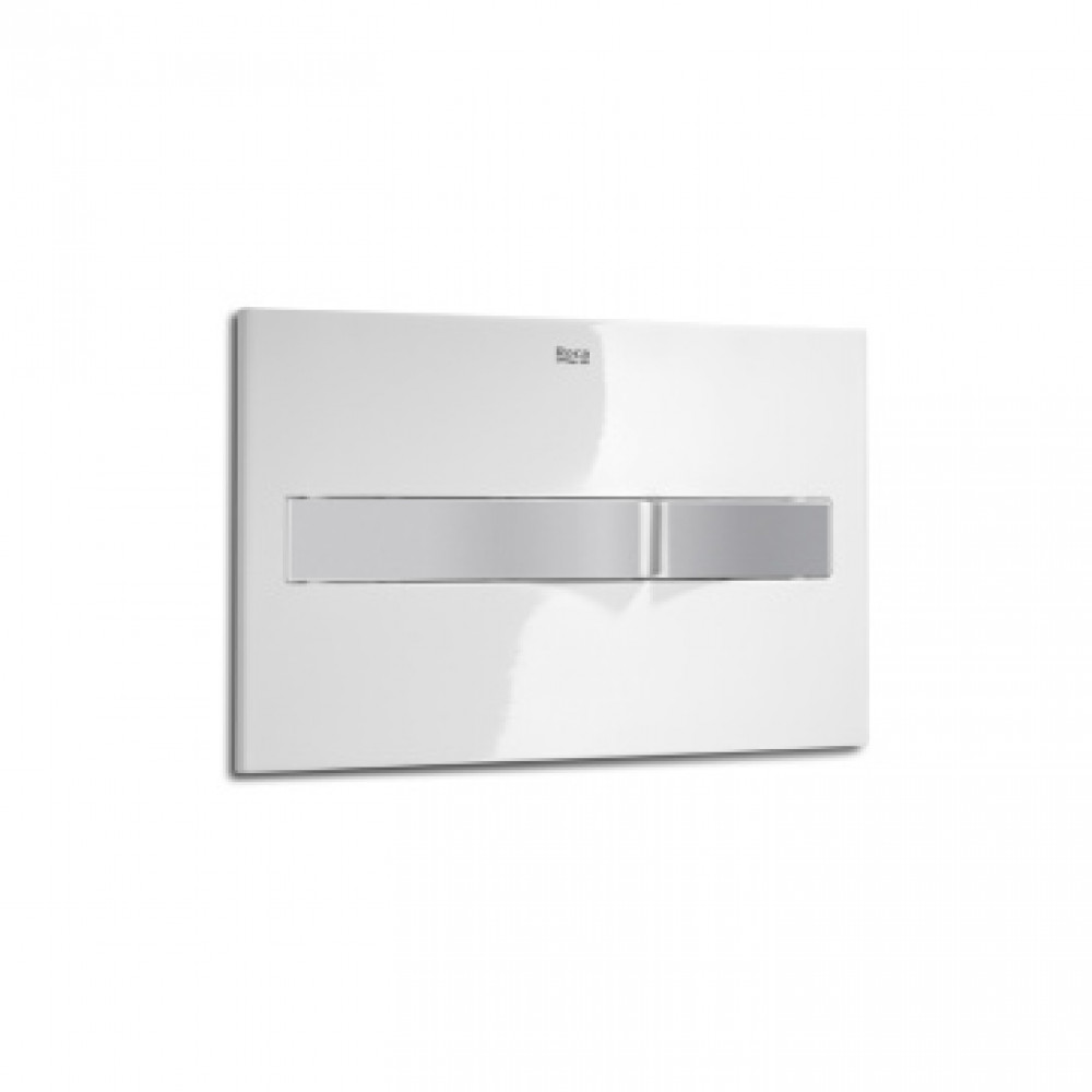 Z_DUPLO  IN-WALL Cмывная клавиша двойная, PL2 белая/хром матовый