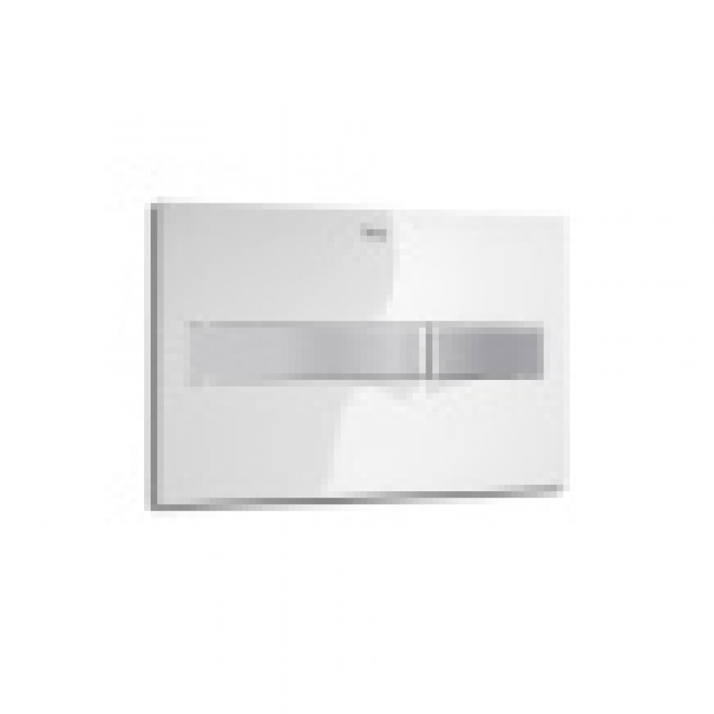 Z_DUPLO  IN-WALL Cмывная клавиша двойная, PL2 белая/хром матовый