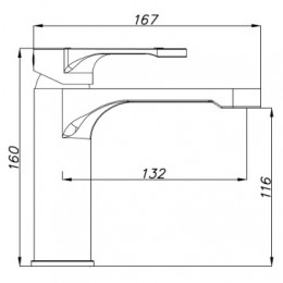 VIANO Смеситель для раковины, хром