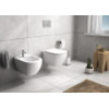 T3552V1 TESI Silk White (Белый шёлк) Подвесное биде, с отверстием под смеситель, с отверстием перелива, с крепежом TT0299598