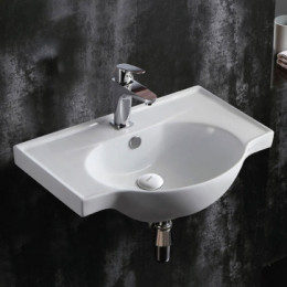 TEO-60 Раковина Azario 62*46,5*20.5 (с крепежами и отверстиями для крепежей)