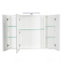 ETNA Шкаф зеркальный 1000 мм, белый глянец