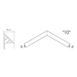 Универсальная декоративная планка 10/1100 белая
