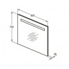 T3342BH MIRROR&LIGHT Прямоугольное зеркало с подсветкой 80X70 см