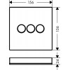 15736600 ShowerSelect Glass Модуль с тремя запорными клапанами, стеклянный (черный/хром)