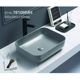 AZ-78109MH Раковина накладная светло-серый матовый. Размер 500*390*130 мм