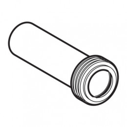 152.434.16.1 Удлинитель колена смыва с манжетой, d=45 мм