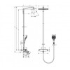 27113400 Raindance Select E 360 Showerpipe для ванны, ½’, белый/хром
