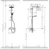 27268000 Crometta S 240 1jet Showerpipe, EcoSmart, 9 л/мин, душевая система для душа с термостатом