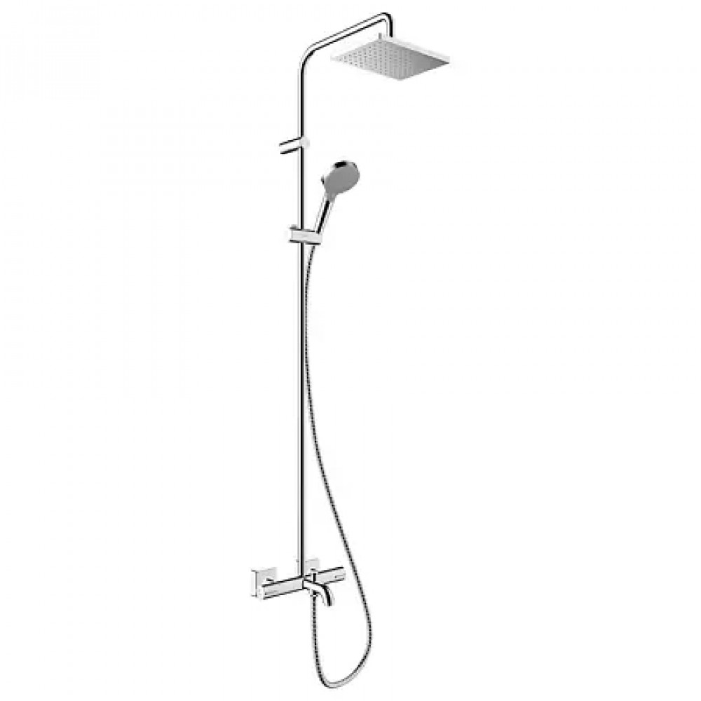 26284000 Vernis Shape Showerpipe 230 1jet с термостатом для ванны, хром