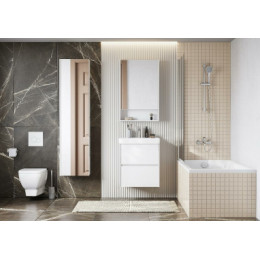 Сканди 55 зеркало-шкаф Белый