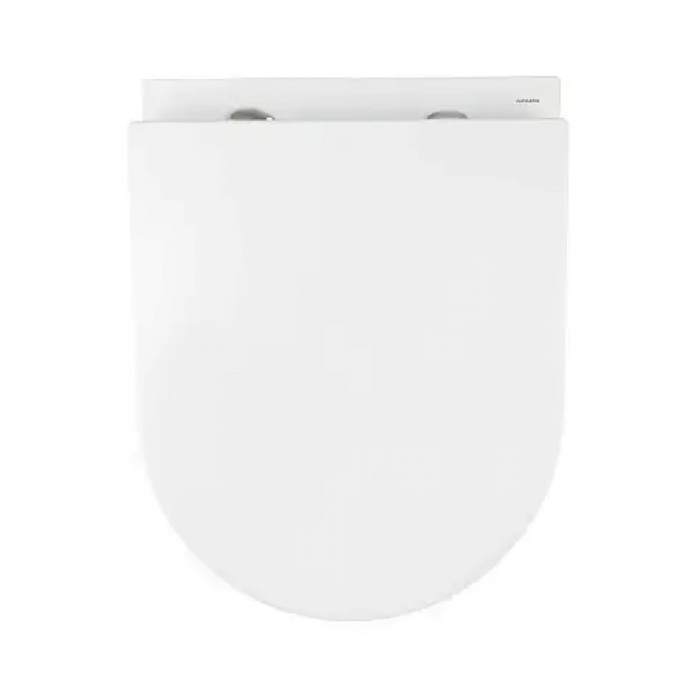 AZ-5177T-WHT ADAGIO Унитаз подвесной с системой смыва Tornado в комплекте с быстросъемным сиденьем микролифт, дюропласт 485*360*365mm