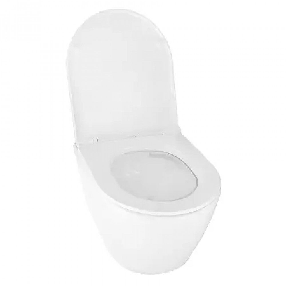 UNO унитаз подвесной, безободковый в комплекте сиденьем микролифт 485x365x365 мм(2 места)