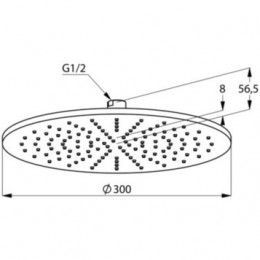 Набор 7 в 1 KLUDI NOVA FONTE с термостатом, матовый черный