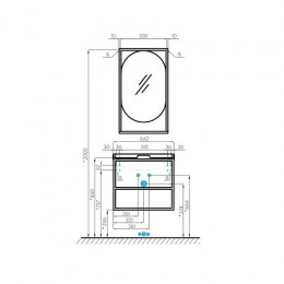 Лофт 50 Зеркало Фабрик Дуб Кантри