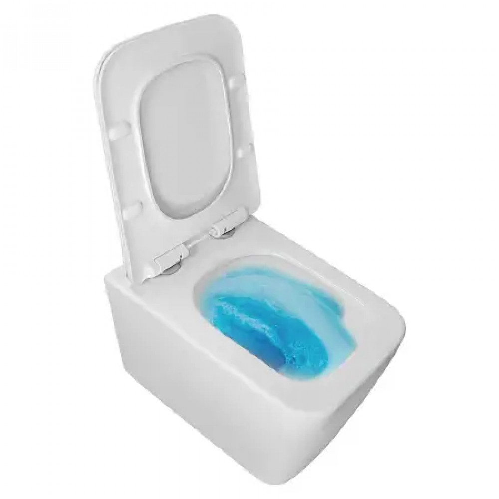 Dezi White унитаз подвесной, с функцией Торнадо, с сиденьем дюропласт, микролифт (1 место)