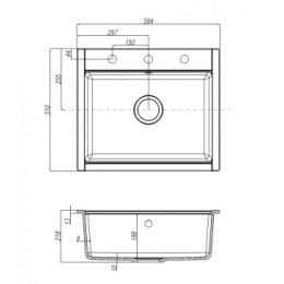 Кухонная Мойка Делия 60 (Терракотовая) NEW