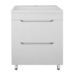 Комплект Тумба HARMONIA 60/2Н напольная с раковиной ЛЮНОКС 60