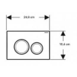 Кнопка смыва Geberit Delta 20 115.127.21.1, хром глянец