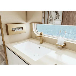 71713140 Talis E Смеситель для раковины 110, однорычажный, CoolStart, со сливным гарнитуром, шлифова