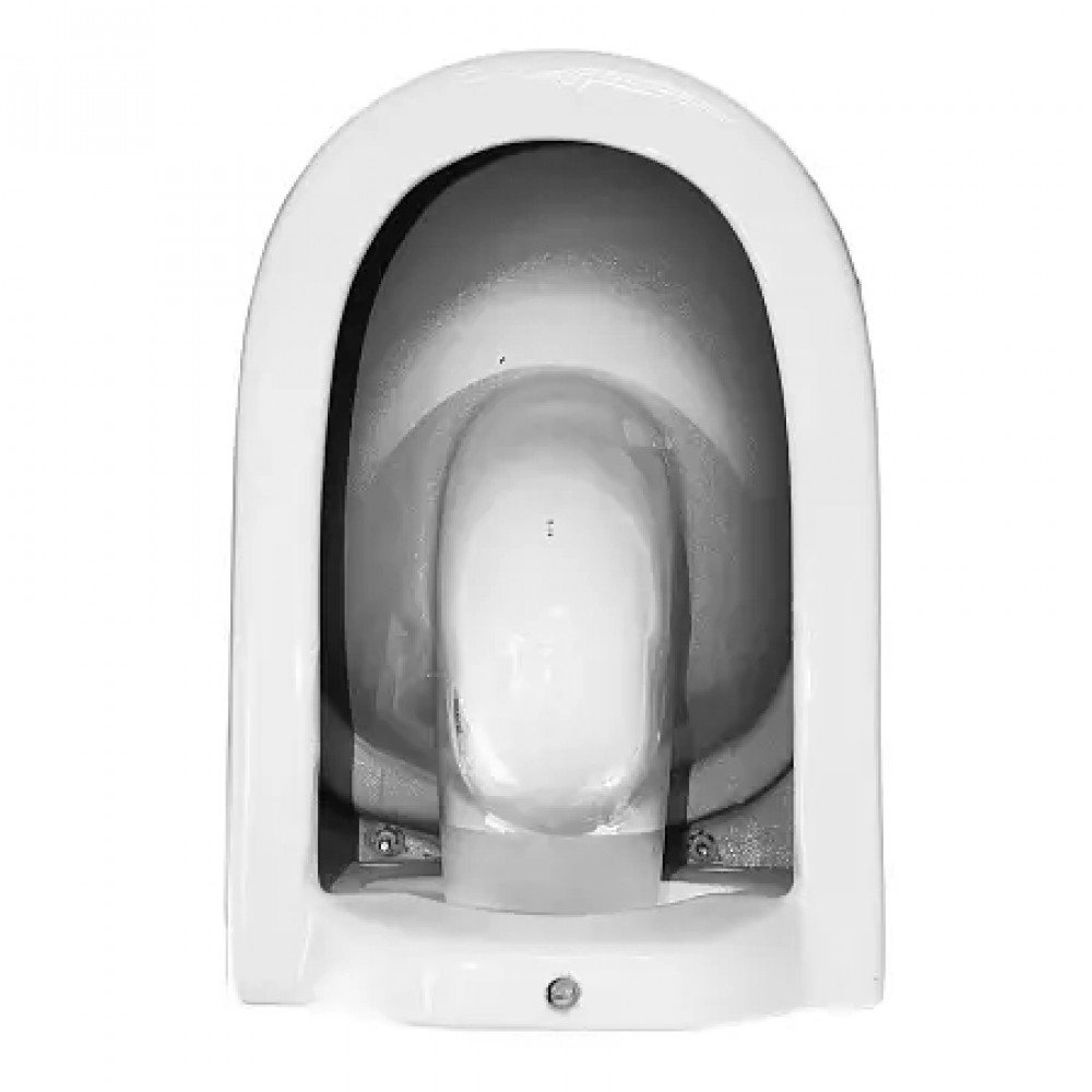 UNO унитаз подвесной, безободковый в комплекте сиденьем микролифт 485x365x365 мм(2 места)