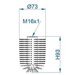 Щетка для ерша сменная белая