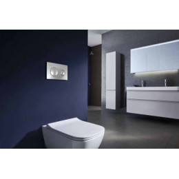 Панель смыва, хром глянец, круглая, AZARIO