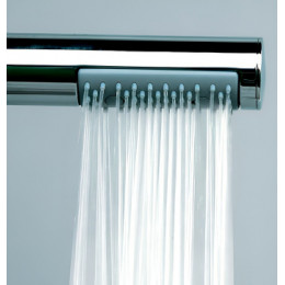 COSMO Душевая стойка, с термостатическим смесителем для ванны, верхний душ 230х230 мм., ручной душ, цвет хром