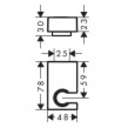 28387000 Держатель для душа Rainfinity Porter E