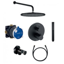 Набор 7 в 1 KLUDI NOVA FONTE с термостатом, матовый черный