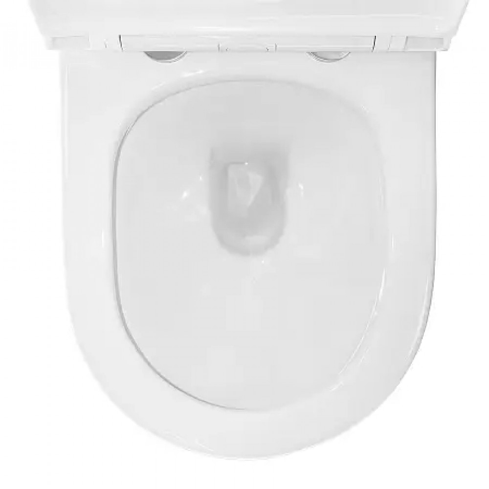 UNO унитаз подвесной, безободковый в комплекте сиденьем микролифт 485x365x365 мм(2 места)