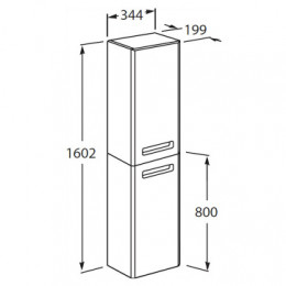 THE GAP ORIGINAL Шкаф-колонна левый, белый