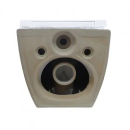 AZ-5175T-WHT RUMBA Унитаз подвесной с системой смыва Tornado в комплекте с быстросъемным сиденьем микролифт, дюропласт 520*360*365mm