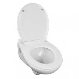 Сет LORANTO Инсталляция с кнопкой Line хром глянец + Fredo Подвесной безободковый унитаз с сиденьем микролифт (soft close) полипропилен (3 места)