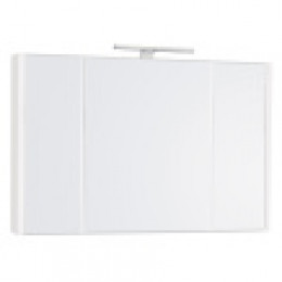 ETNA Шкаф зеркальный 1000 мм, белый глянец