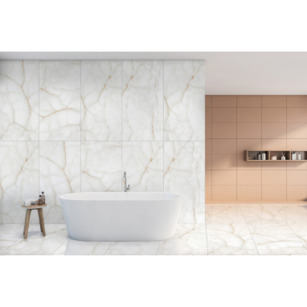 Керамический гранит AZARIO ONYX WHITE 60х120 Glossy