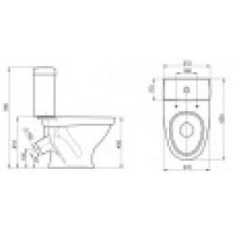 Унитаз-компакт Форвард бел.