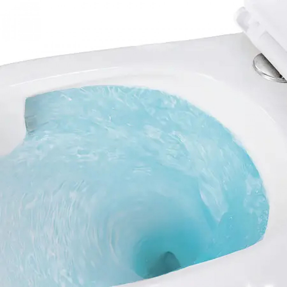 AZ-5175T-WHT RUMBA Унитаз подвесной с системой смыва Tornado в комплекте с быстросъемным сиденьем микролифт, дюропласт 520*360*365mm