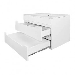 Комплект Тумба Аврора 70 подвесная с раковиной Leone 70 БЕЗ ДОВОДЧИКОВ