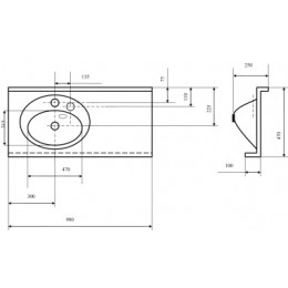 Отель Раковина 1000/3 ПРАВ, Бел./НАВЕСЫ