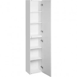 Асти Шкаф навесной Белый матовый/белый глянец