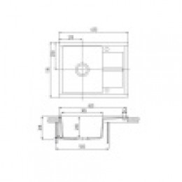 Кухонная Мойка Делия 65 (Графит)NEW