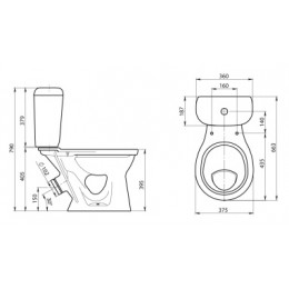 Унитаз-компакт Виктория ( г. Воротынск) бел.