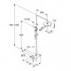 KLUDI LOGO DUAL SHOWER SYSTEM Душевая система со смесителем для душа, арт. 6808505-00