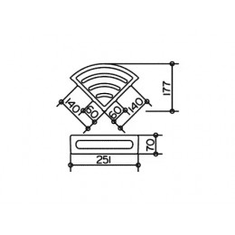 11657010000 Elegance NEW Угловая корзинка для губки, хром