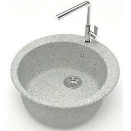 AZARIO кухонная мойка Vital (507x507x200) Светло серая (сифон + герметик)