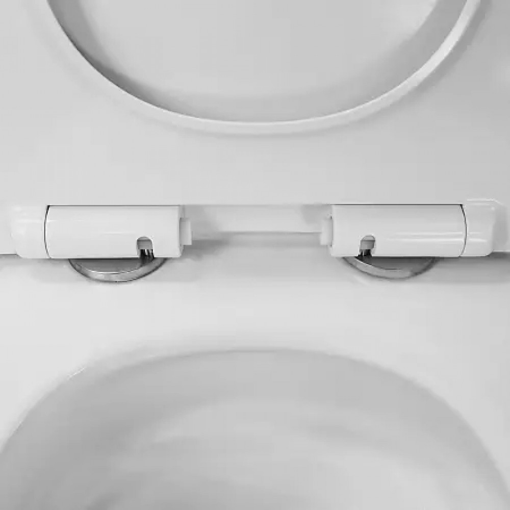 Dezi White унитаз подвесной, с функцией Торнадо, с сиденьем дюропласт, микролифт (1 место)